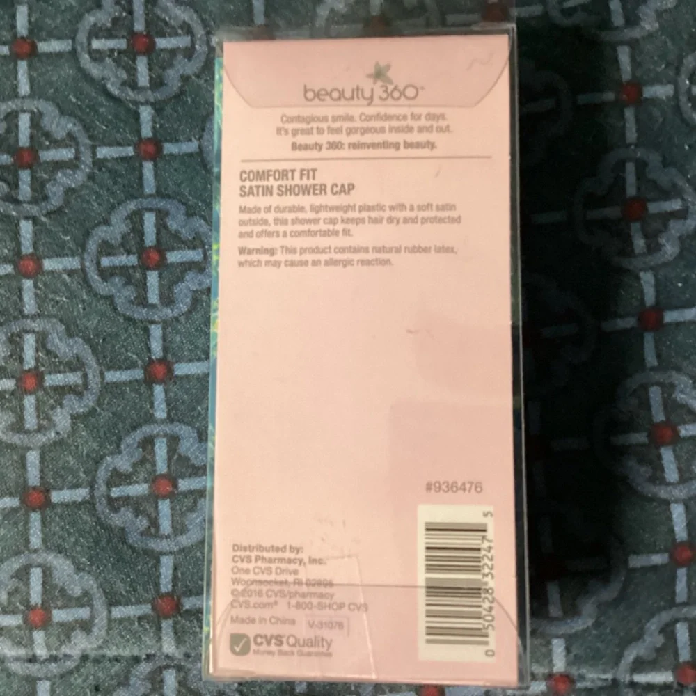 Beauty 360 Satin Shower Caps Comfort Fit & Size XL